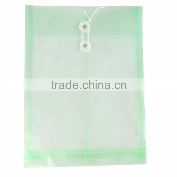 Factory direct price custom new design two color drawing clear plastic document holder a4 fc file bag