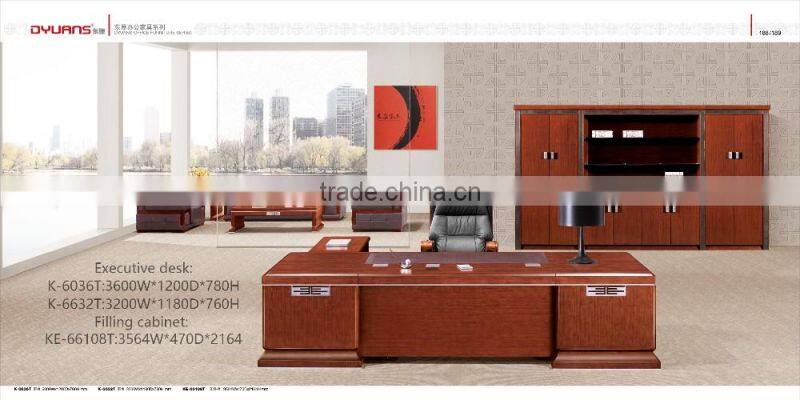 Big and high end luxury HDF executive table for boss