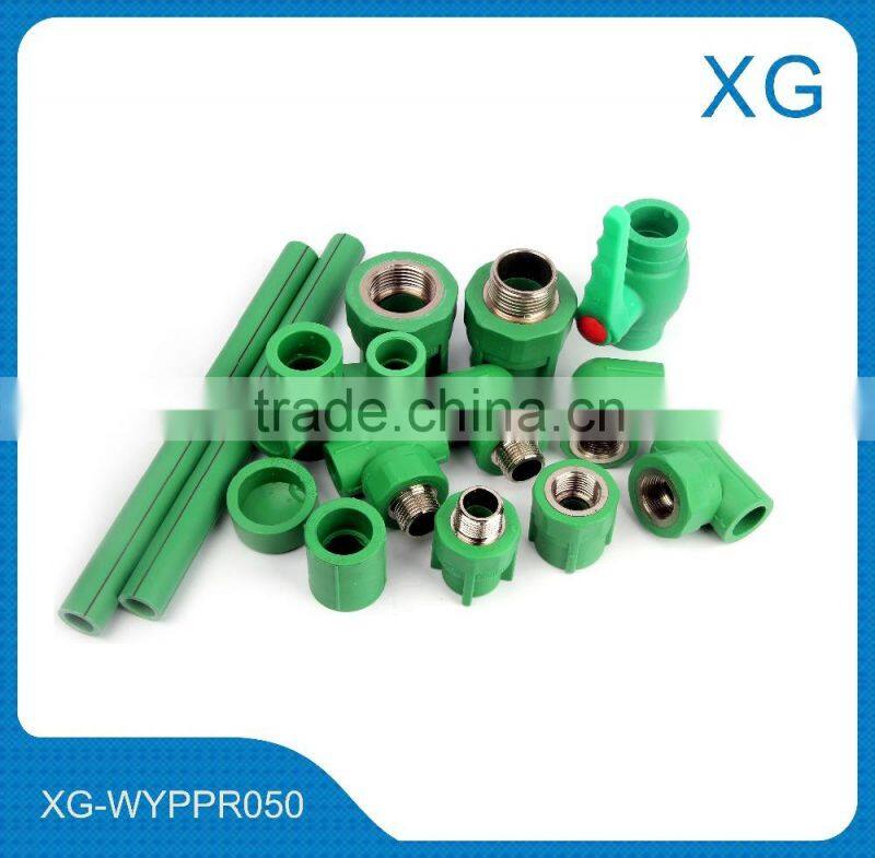 PPR male threaded coupling/plastic water pipe socket/male female stainless steel welding pipe socket/adapter/bushing