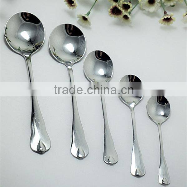 2014 China Yiwu new type stainless steel round spoon, Jieyang manufacturer