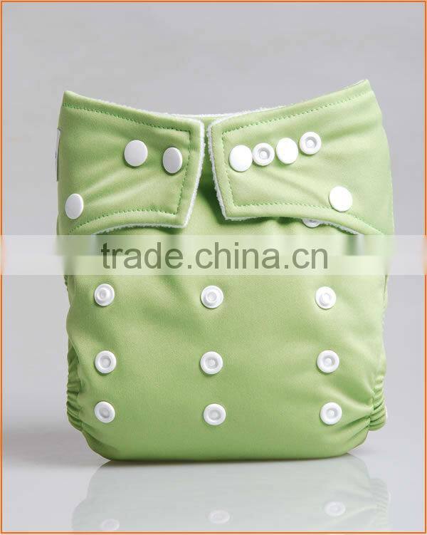 Factory Baby Cloth Diapers Reusable Washable Sweet Happy Solid Plain Baby Diapers
