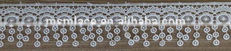 Design best sell chemical garment lace trimming fabric