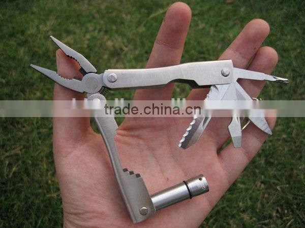 outdoor camping multi functional pliers with LED light