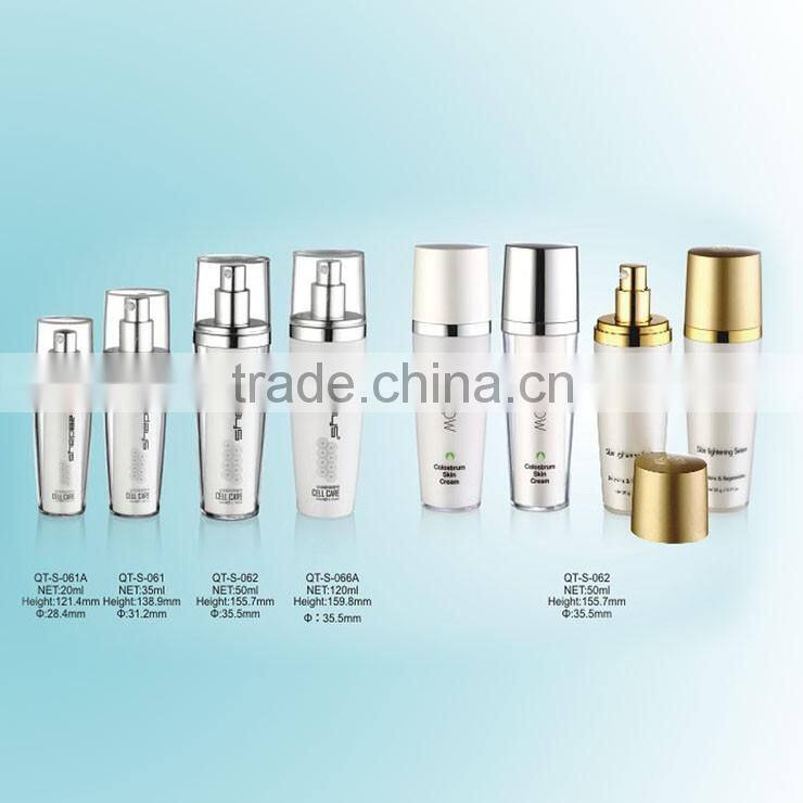 Exquisite Acrylic Cosmetic Container Oval Series Airless Cream Jar 20ml 30ml 50ml 120ml