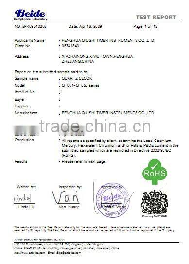 brand name wall or table alarm quartz clock with timer