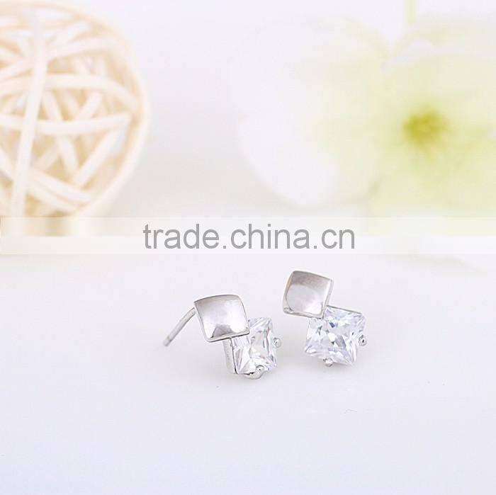 Online checkout wholesale 925 sterling silver crystal earring