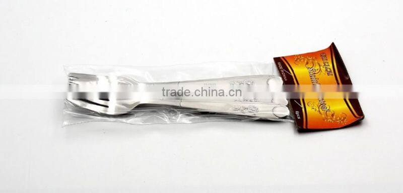 Magic 6pcs stainless steel fruit fork in cutlery set