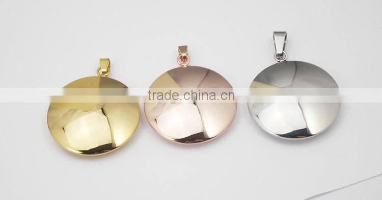 Silver/rose gold/gold filled charm engraved 18k gold filled charm wholesale for women