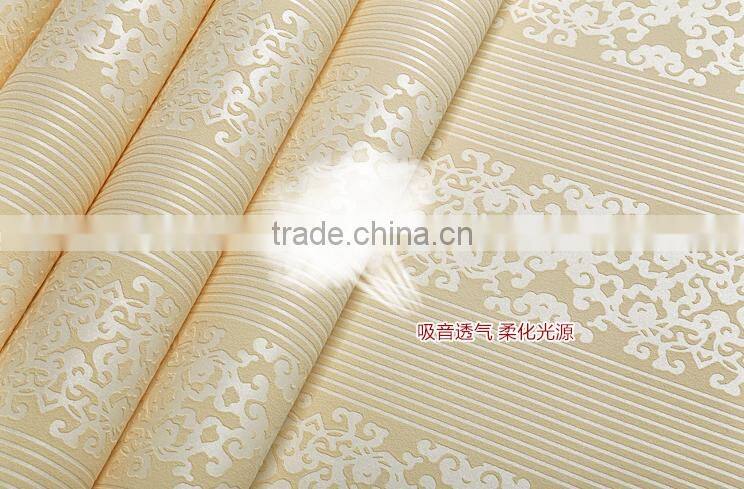 TV background textured paintable wallpaper for bedroom walls