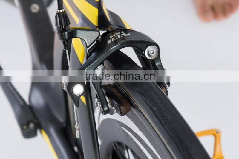 MeyerGlobal newest design chinese full carbon TT bike reflective logo 700C 88mm clincher carbon wheels full carbon tt bike frame