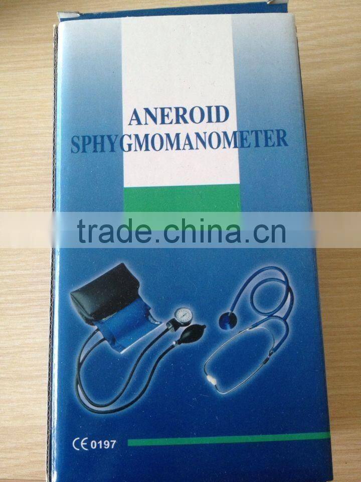 High Quality Aneroid Sphygmomanometer with Stethoscope