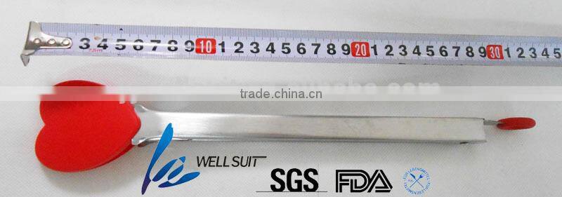 Fancy nylon uses of food tong in heart shape