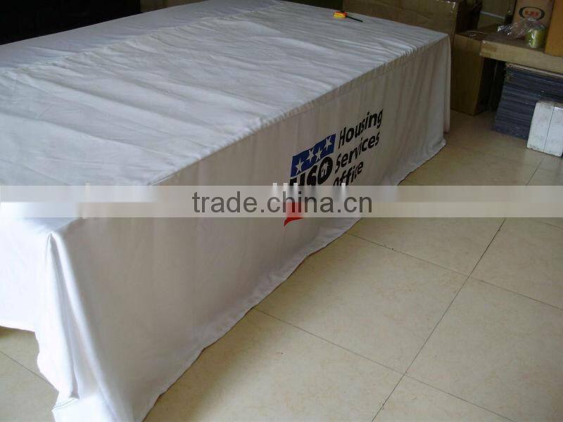 Trade Show Table Cloth Foldable Meeting Table Cover Banquet Table Throw
