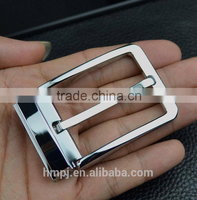 Classic style metal pin belt buckle for belt with end clip