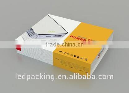New design hot sale wholesale cardboard power bank packaging box
