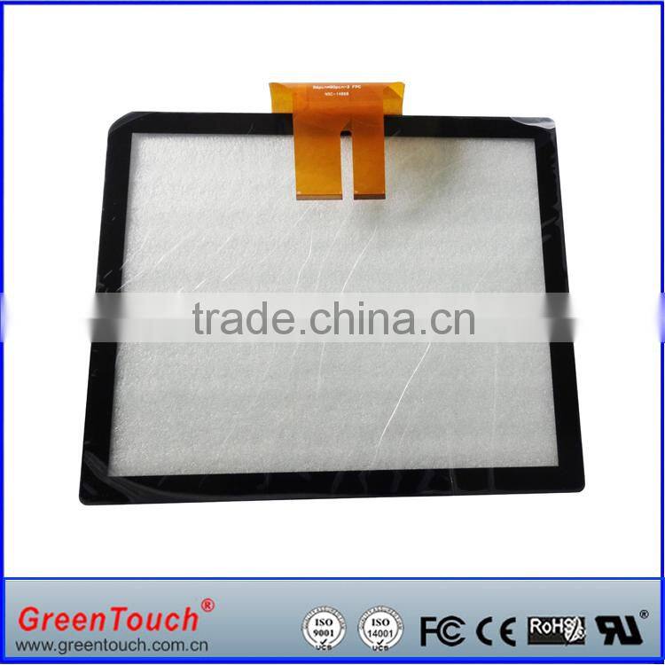 GreenTouch 10.4 inch 10.4''open frame capacitive touch screen overlay,USB cable