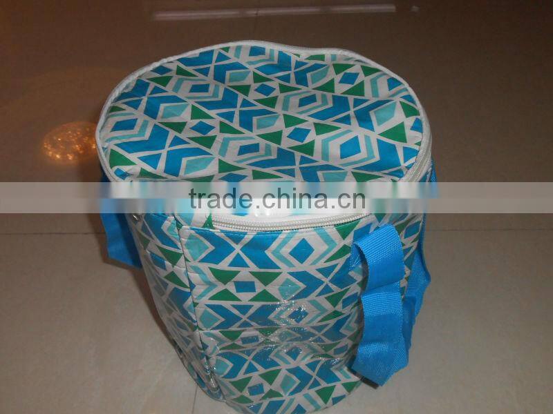 PP non woven recreational high quality insulated cooler bag with printing opp film laminated