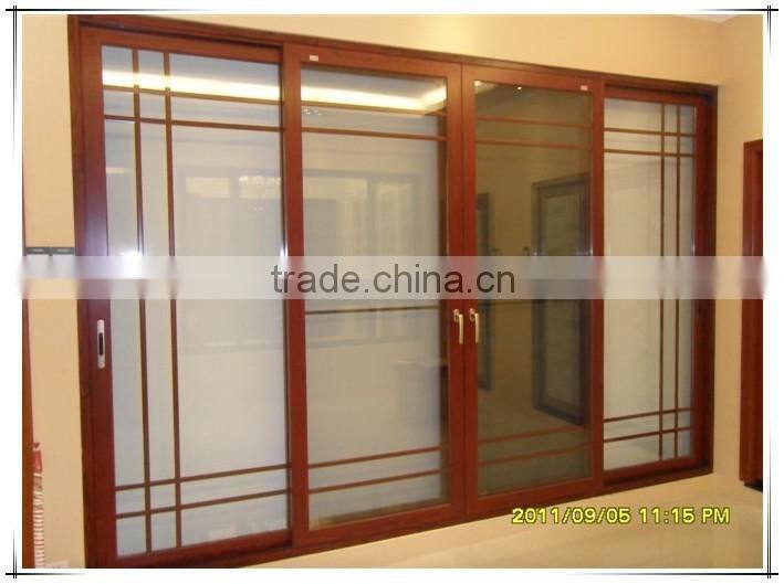solid sliding door and forsted carved PVC door