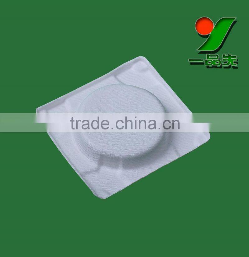 brand design Food-grade sugarcane bagasse wine packaging tray--sturdy and smooth surface