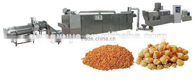 Automatic textured vegetable soy protein chuncks production line