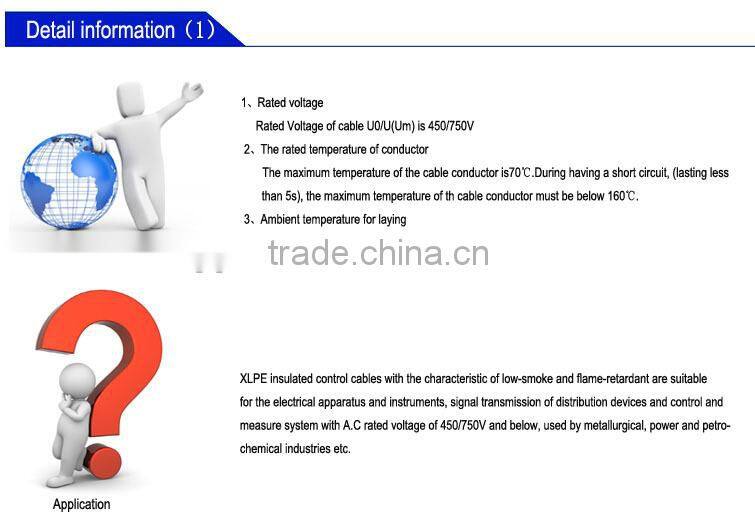 Voltages up to 35kv XLPE control Power Cable