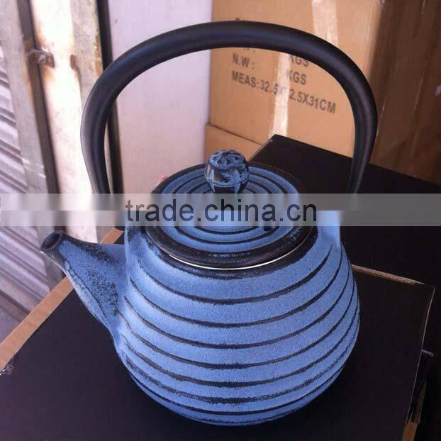 0.8L/32oz Zen Tetsubin cast iron teapot Black