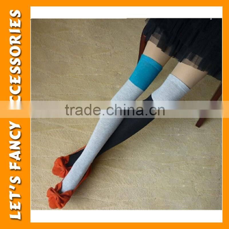 Japanese girl sexy nylon stocking Splice colorful tube stocking hot selling PGSK-0169
