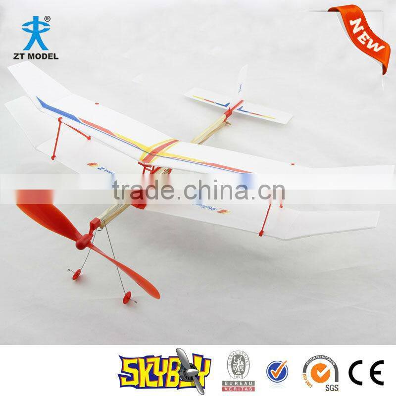 Sky Boy Rubber Powered BiPlane Model