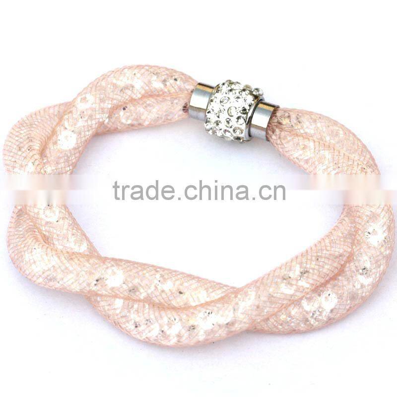 Crystal Beads Stardust Bracelet Slake Wrap Double Tour TENDANCE