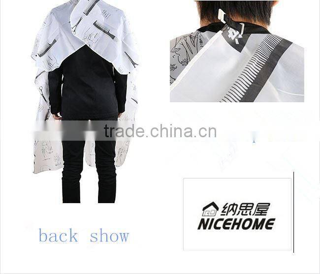 Professional high quality waterproof customized waterproof pvc hairdressing capes