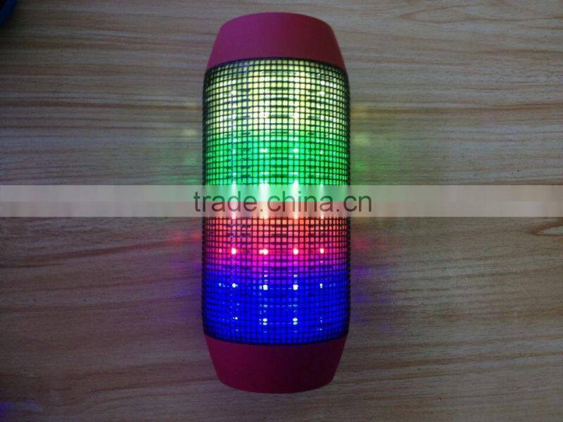 2016 new products in china pusle led light mini portable colorful wireless support U disk Aux in speaker bluetooth for iphone 6
