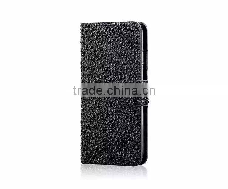 Rhinestone Phone Case OEM Flip Leather Case Cover For Samsung Galaxy Grand 2
