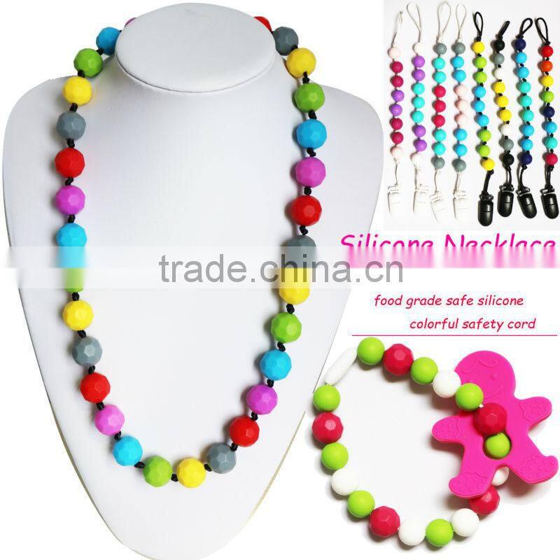 Wholesale Silicone Bead Baby Holder Chain Baby Pacifier Chain