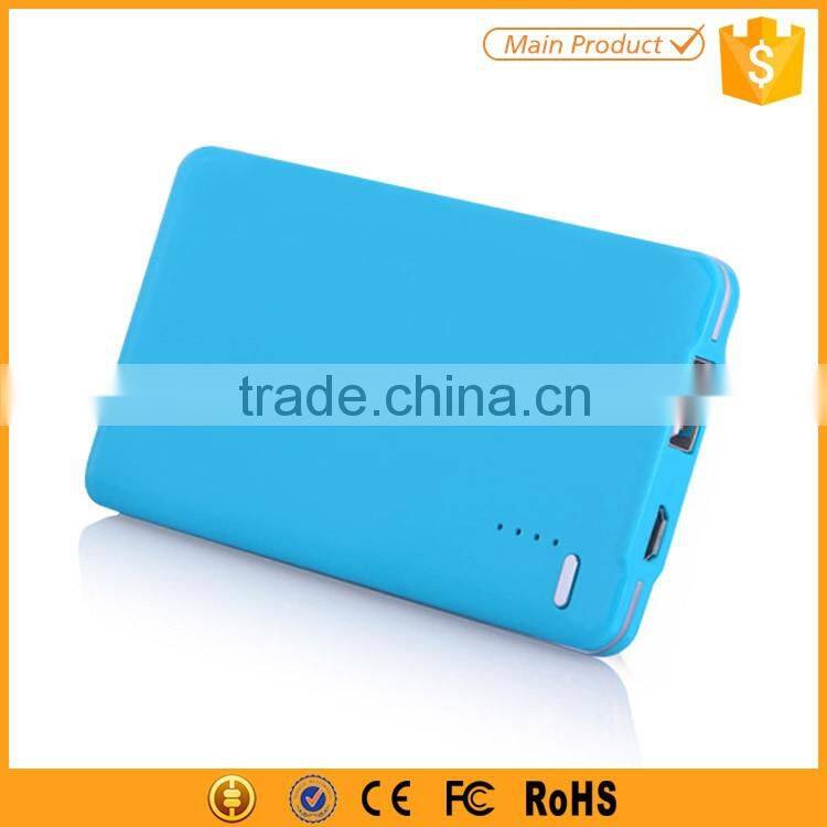 Portable ultral slim 5000mah power bank for xiaomi