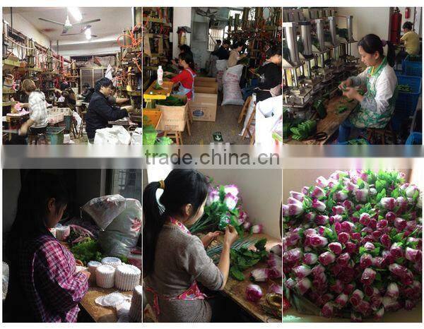 latest style 9 heads artificial flower plastic flower bouquet