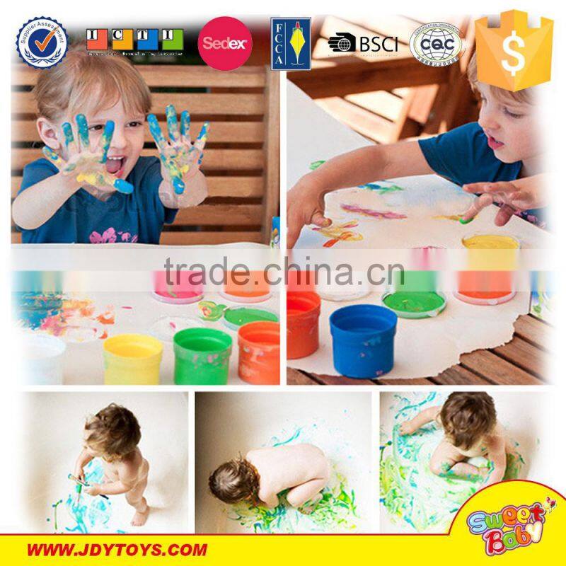 With 4 color paints Health DIY kids finger painting toy foreign kids games