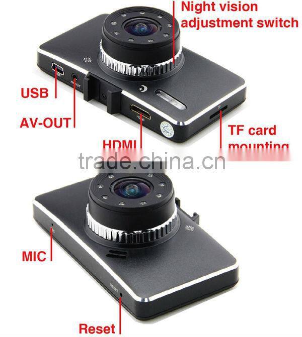 WDR good Night vision black view car DVR