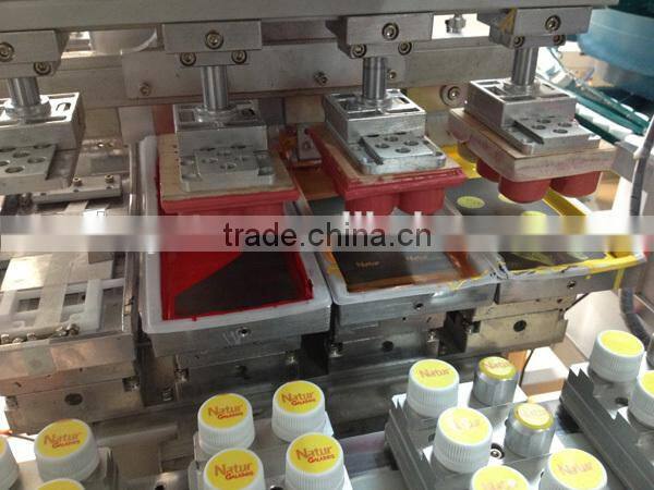 4 color pad printing machine with conveyor Automatic pad printing machine