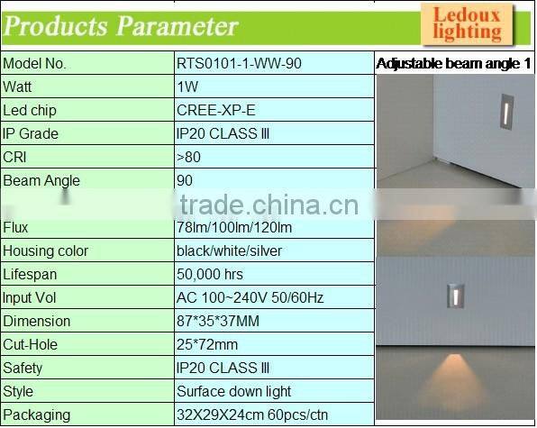 LED stair light hot sale and pure light eyesight with nice surface ce certificate