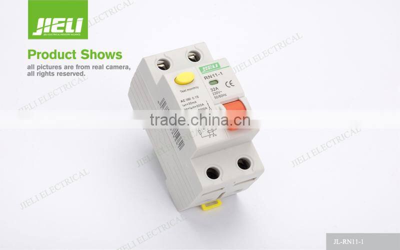 2015 new design 2 pole earth leakage circuit breaker