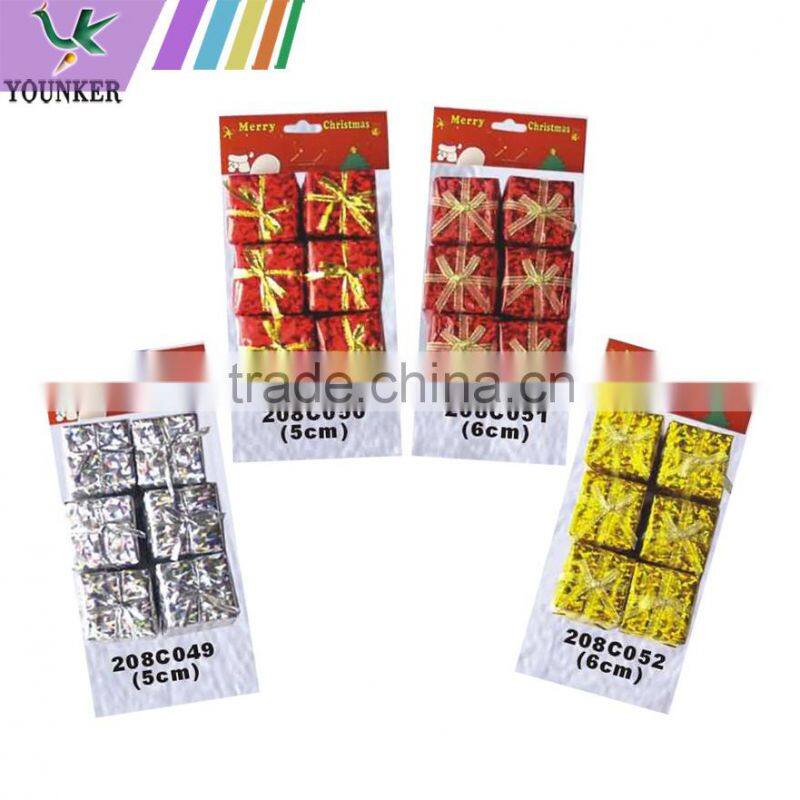 2015 New Design Christmas Pine Cone Hanging Decoration Set