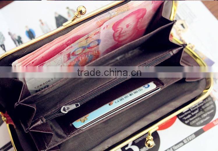 Newest style wallet multifunction lady party wallet Clutch Money Clip Wallet
