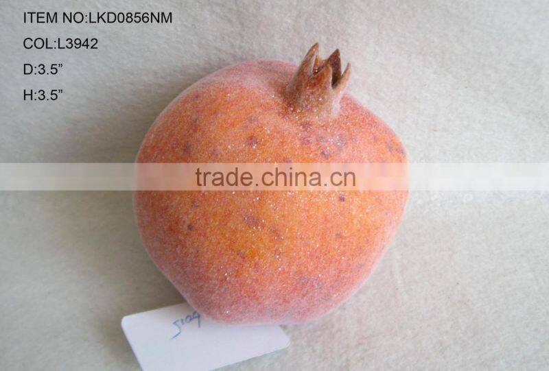 decorative artificial foam pomegranate fruits 3.5"*3.5" with emulation sugar for havest home decoration
