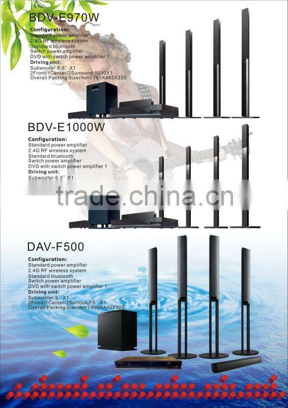 5.1 Home theater speaker with DVD/wireless speaker factory