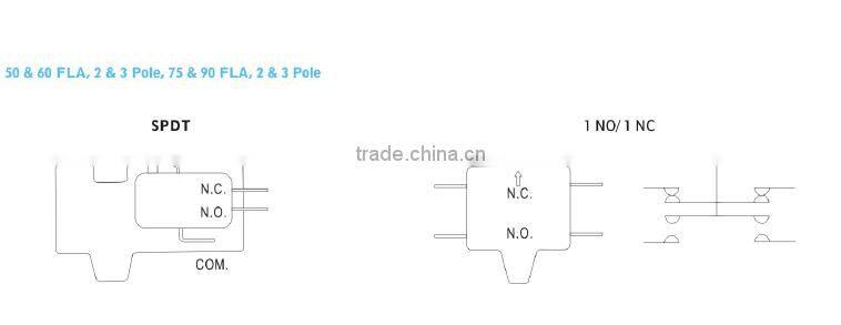 air conditioning contactor parts 75Amp 3 poles 208V220V240V Dp AC contactors