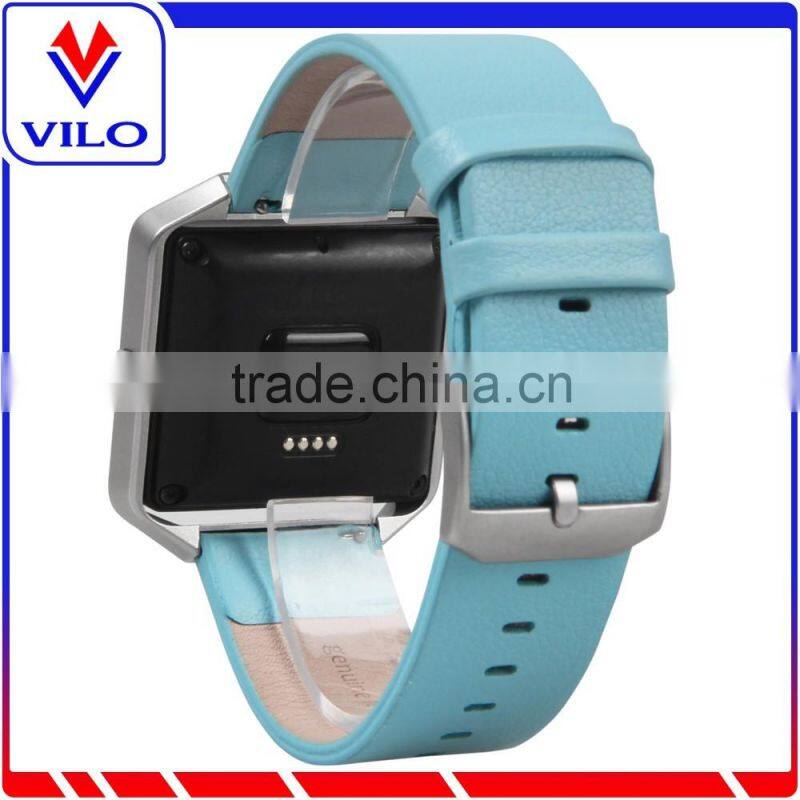 replacement band genuine leather wrist band for Fitbit Blaze