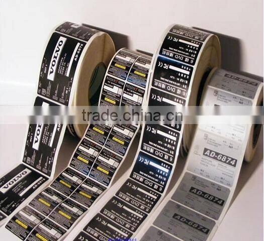 Product self adhesive label custom quality good price low environmental protection can move