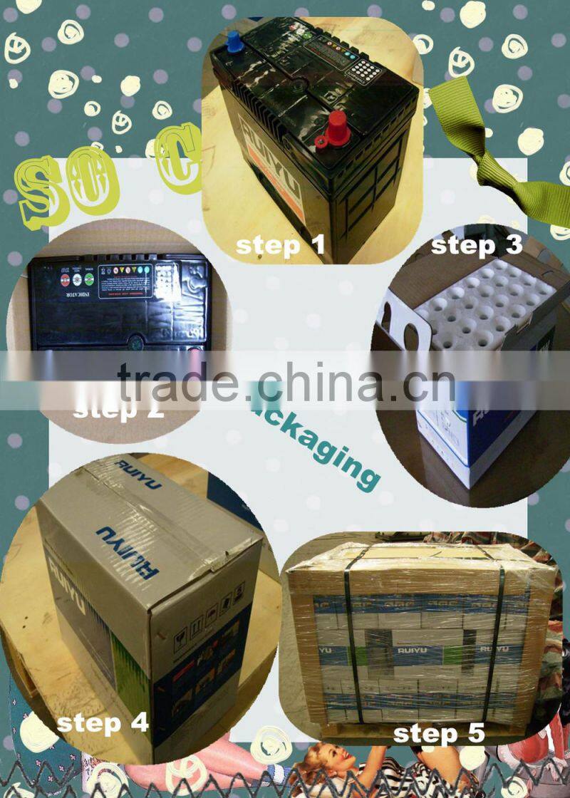 Hot sale competitive price korea quality DIN75 lead acid battery