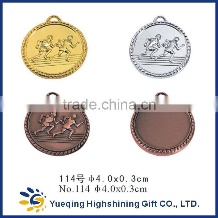 114# Cheap gold silver bronze sports factory directly sale metal medallion craft badge award repay race medal