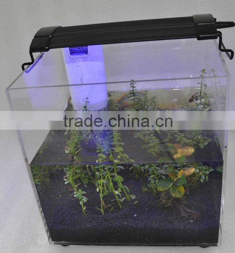 Hot sale aquarium tank fish farming tank overhand RGB controller 24keyword bracket light